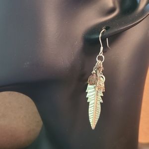 Sterling silver and topaz earrings